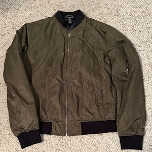 Forever 21 Men's Khaki Bomber Jacket
